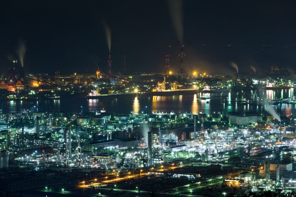 Mizushima coastal industrial area, israel