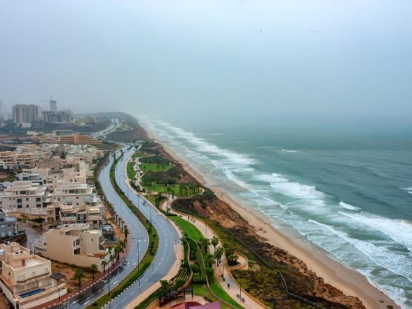 Scenic view of Netanya city, Israel