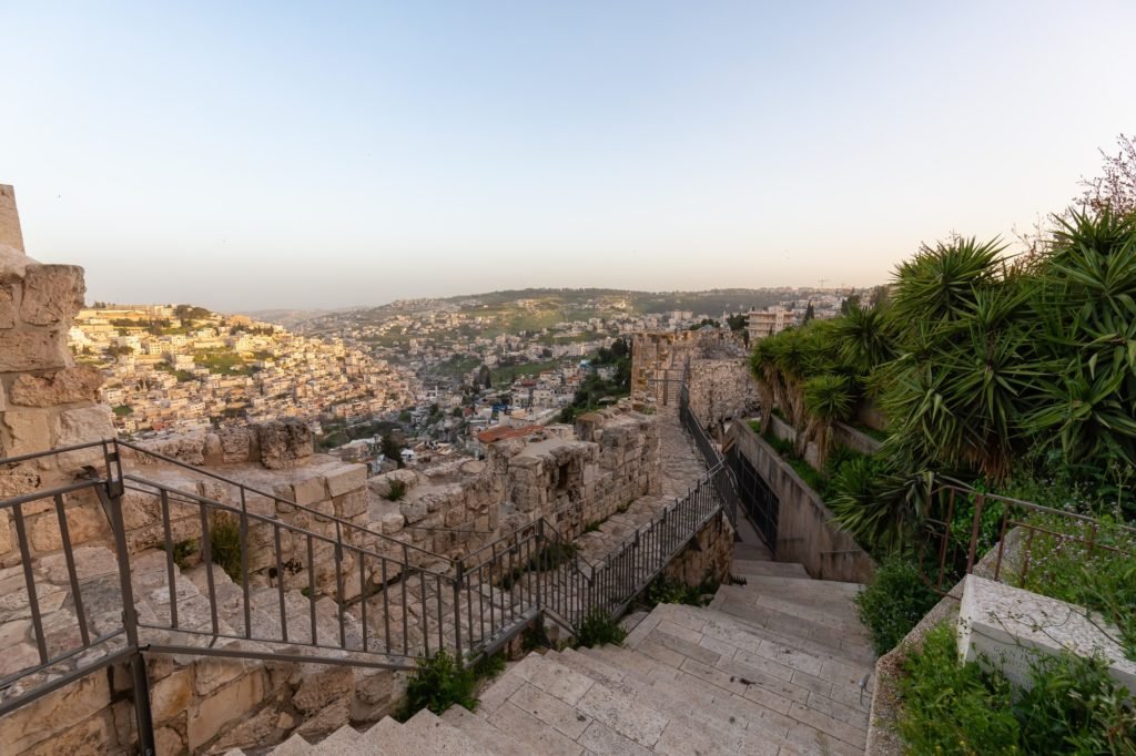 View of the Walls of Jerusalem surrounding the Old City